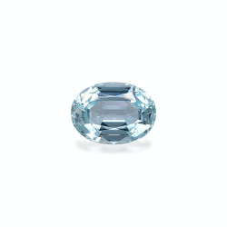 Ovaal geslepen hemelsblauwe Aquamarijn van 27,52 karaat