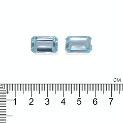 Rechthoekig geslepen Aquamarijn Blauwe Hemel 20.04 karaat