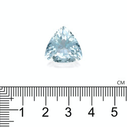 Trilliant geslepen Hemelsblauwe Aquamarijn van 10,72 karaat