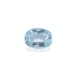 Ovaal geslepen Hemelsblauwe Aquamarijn van 12,27 karaat