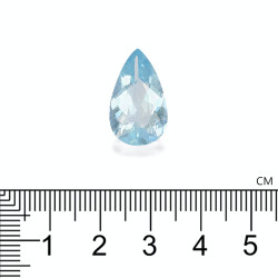 Peervormige Baby Blauwe Aquamarijn van 7,38 karaat