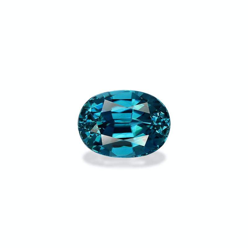 Zircon Bleu taille OVALE Bleu 5.76 carats