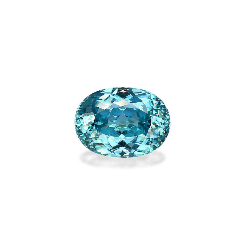 Zircon Bleu taille OVALE Bleu 23.96 carats