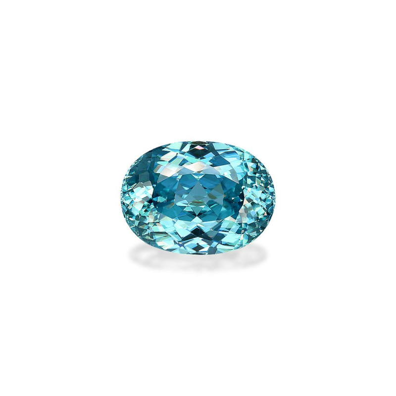 Zircon Bleu taille OVALE Bleu 23.96 carats
