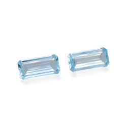 Rechthoekig geslepen Aquamarijn Baby Blauw 14.57 karaat