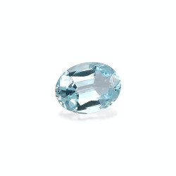 Ovaal geslepen hemelsblauwe Aquamarijn van 9,80 karaat