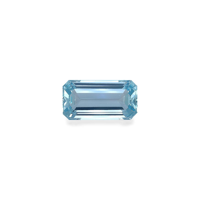 Aguamarina taille Trilliant Ice Blue 13.68 carats