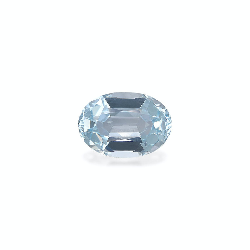 Ovaal geslepen hemelsblauwe Aquamarijn van 7,44 karaat