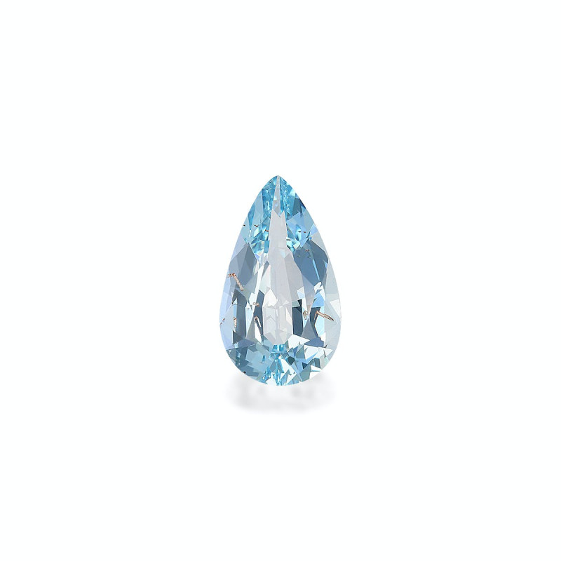Pear-cut Aquamarine Baby Blue 3.53 carats