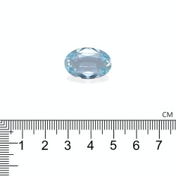 Ovaal geslepen Baby Blauwe Aquamarijn van 11.00 karaat
