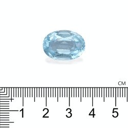 Ovaal geslepen Baby Blauwe Aquamarijn van 12,38 karaat