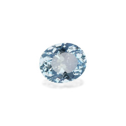 Ovaal geslepen Baby Blauwe Aquamarijn van 2,98 karaat
