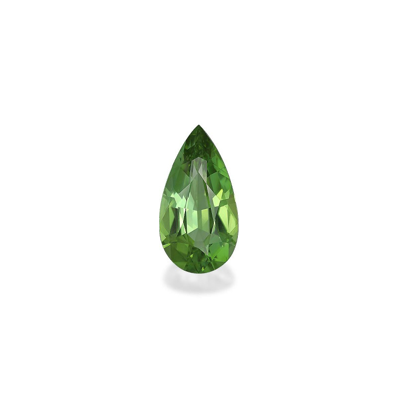 Pear-cut Green Tourmaline Lime Green 6.98 carats