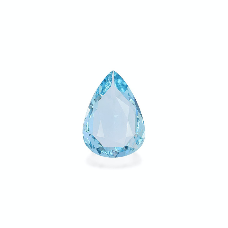 Peervormige Baby Blauwe Aquamarijn van 5,12 karaat