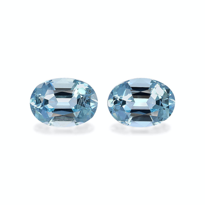 Aigue-Marine taille OVALE Baby Blue 6.18 carats