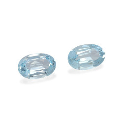 Ovaal geslepen Baby Blauwe Aquamarijn van 9,62 karaat