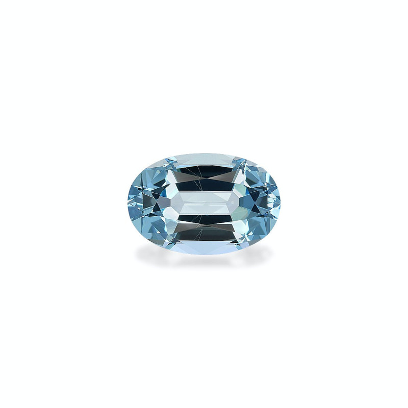 Aigue-Marine taille OVALE Ice Blue 5.99 carats
