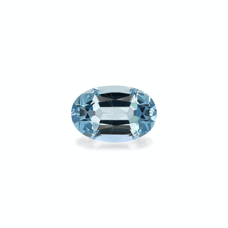 Aquamarin lengte OVAL Eisblau 5.99 karaten