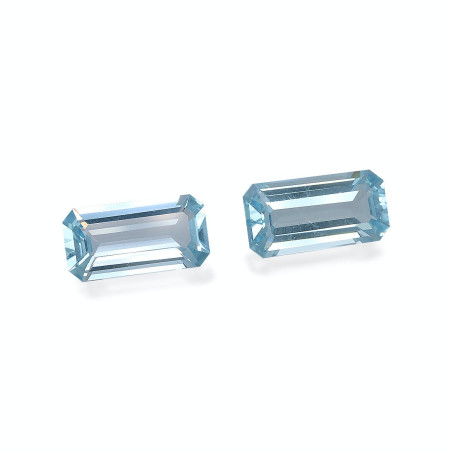 Aquamarin lengte RECHTECKIG Himmelblau 6.82 karaten