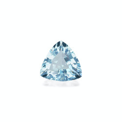 天蓝色3.66克拉三角形切割海蓝宝石
