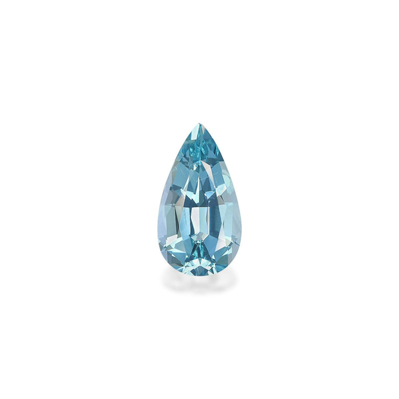 Aquamarin lengte Birne Blau 3.24 karaten
