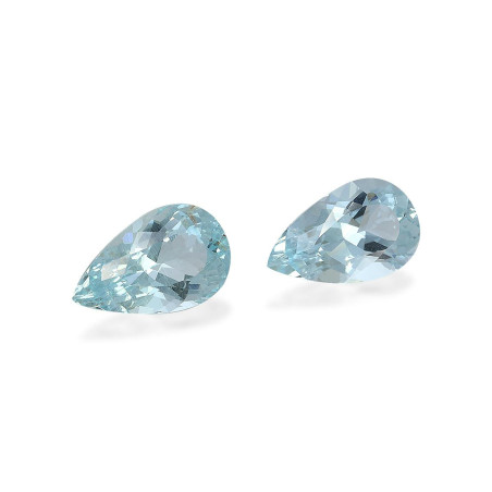 Aquamarin lengte Birne Baby blau 11.48 karaten