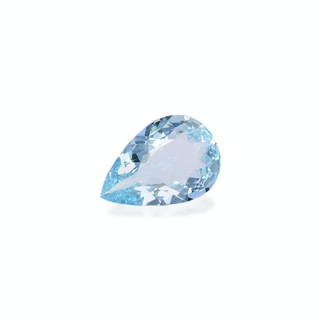 海蓝宝 taille 梨子 蔚蓝色的婴儿 3.98 carats