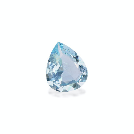 Pear-cut Aquamarine Baby Blue 3.23 carats