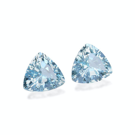 Aguamarina taille Trilliant Baby Blue 5.49 carats