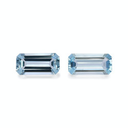 RECTANGULAR-cut Aquamarine...