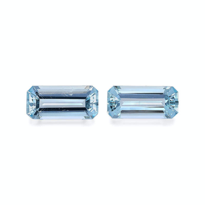 Aguamarina taille RECTANGULARE Baby Blue 4.54 carats
