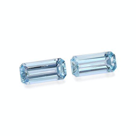 Aquamarin lengte RECHTECKIG Baby blau 4.54 karaten