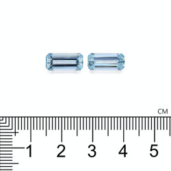 Rechthoekig geslepen Aquamarijn Baby Blauw 4.54 karaat