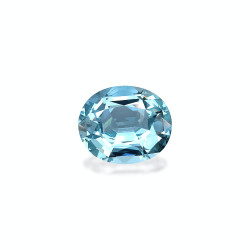 Aquamarin lengte OVAL Blau...