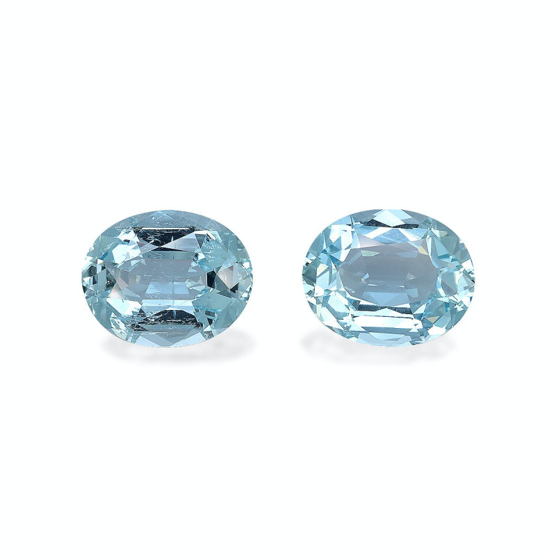 Aigue-Marine taille OVALE Baby Blue 34.98 carats