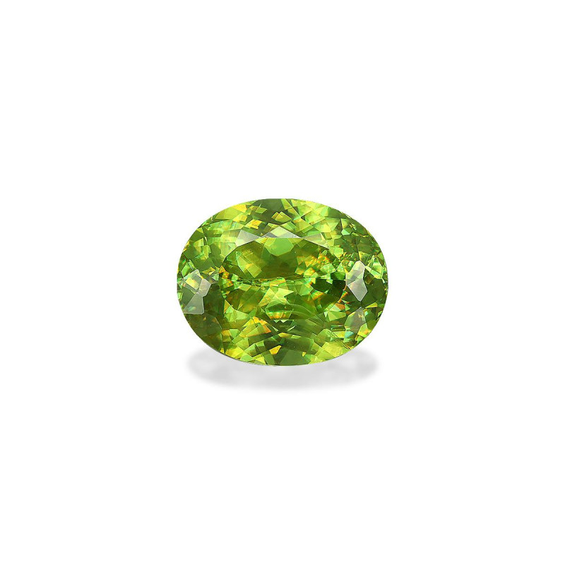 OVAL-cut Sphene Lime Green 4.06 carats
