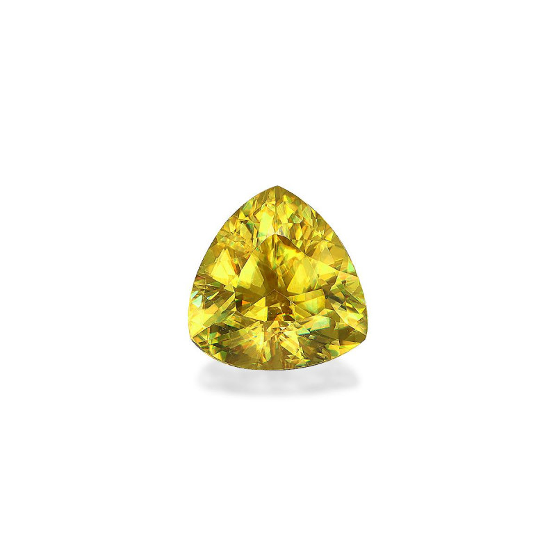 Esfena taille Trilliant Lemon Yellow 3.06 carats