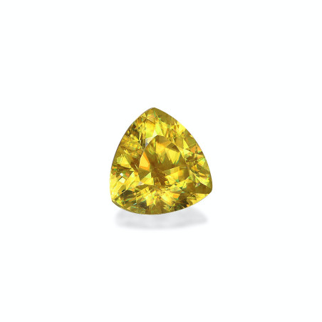 Trilliant-cut Sphene Lemon Yellow 3.06 carats