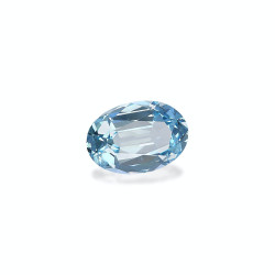 Ovaal geslepen Baby Blauwe Aquamarijn van 4,48 karaat