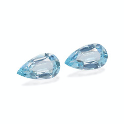 Peervormige Baby Blauwe Aquamarijn van 6,95 karaat