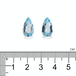 Peervormige Baby Blauwe Aquamarijn van 6,95 karaat