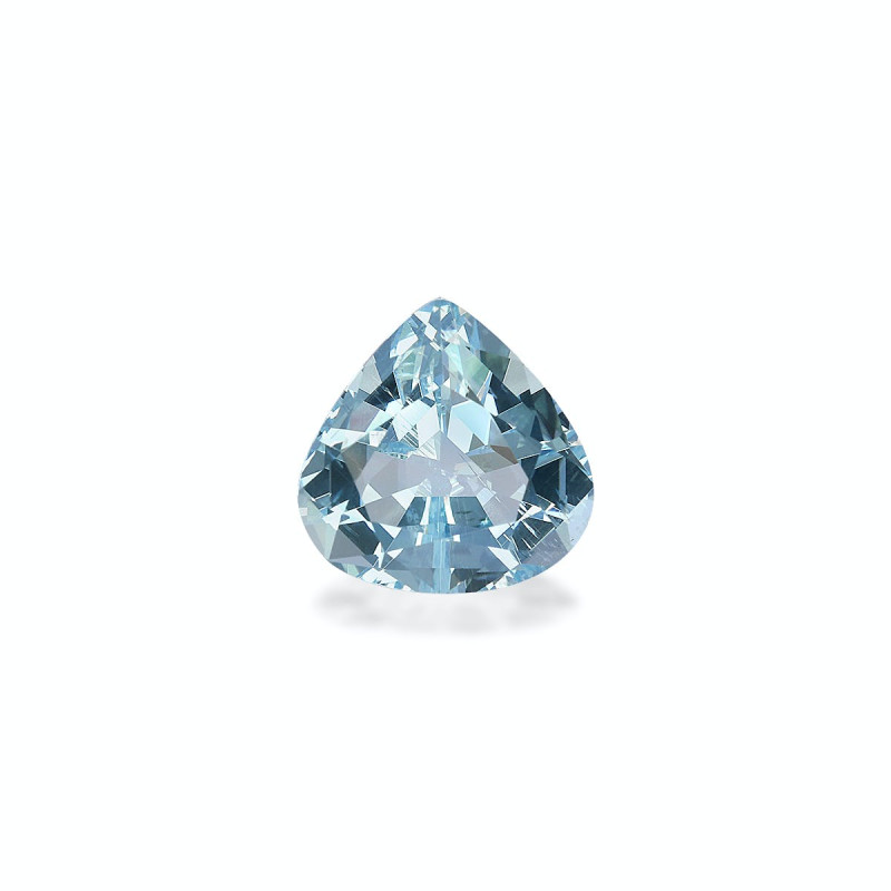 Pear-cut Aquamarine Sky Blue 4.37 carats
