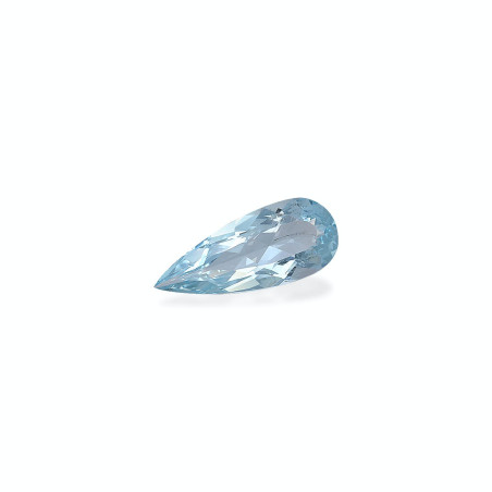 Aquamarin lengte Birne Baby blau 4.39 karaten