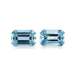海蓝宝 taille 矩形的 蓝色 5.84 carats