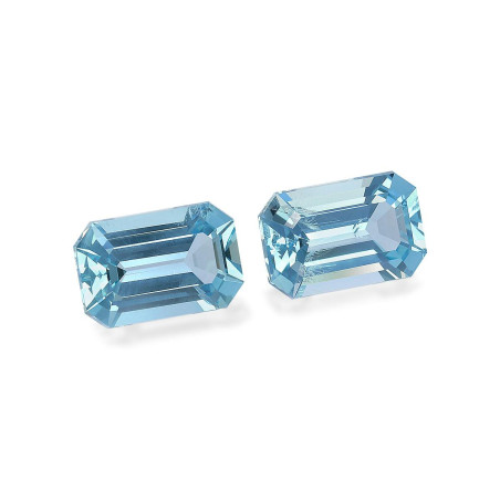 Aquamarin lengte RECHTECKIG Blau 5.84 karaten