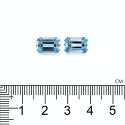 Rechthoekig geslepen Aquamarijn Baby Blauw 5,84 karaat