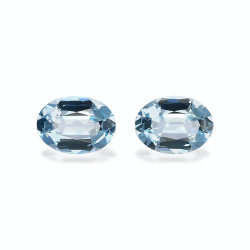 Ovaal geslepen hemelsblauwe Aquamarijn van 4,64 karaat