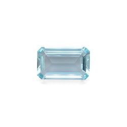 矩形切割宝石蓝色海蓝宝石，重30.29克拉