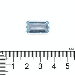 Rechthoekig geslepen Baby Blauwe Aquamarijn van 7,11 karaat