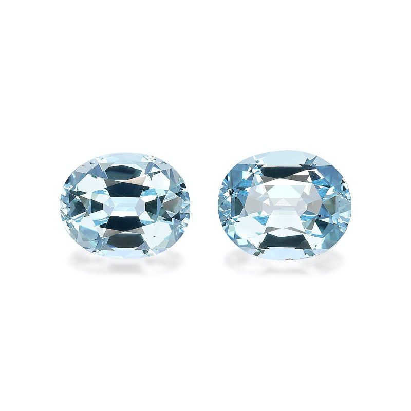 Aquamarin lengte OVAL Baby blau 9.41 karaten